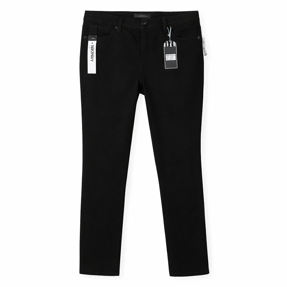 NWT WAX JEANS High Rise Skinny Black Distressed Pants Size 18